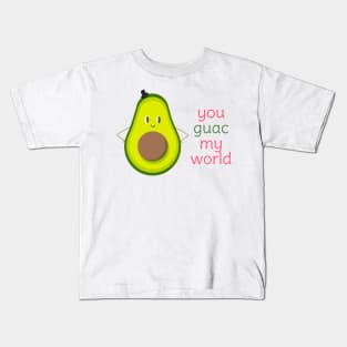 You Guac My World Cute Avocado Boy Couple Design 1 Kids T-Shirt